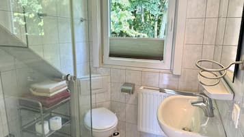 Shower, hair dryer