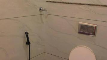Deluxe Double Room, City View | Bathroom | Shower, free toiletries, towels