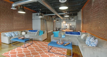 Industrial Dtwn Roanoke Loft w/ Private Swim Spa