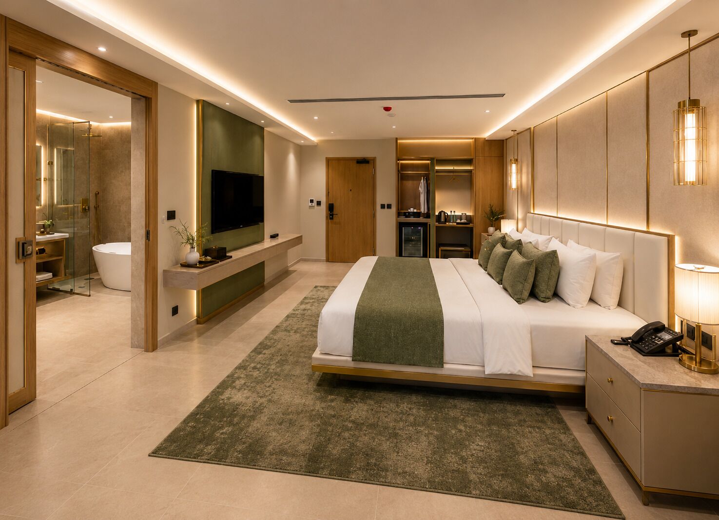 Suite, vue ville | Coffres-forts dans les chambres
