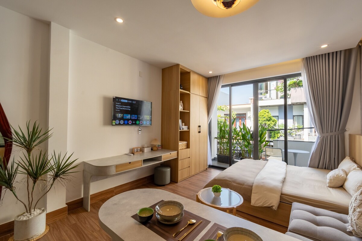 Studio Cao cấp, quang cảnh thành phố | Truy cập Internet không dây miễn phí 