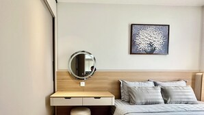 Familienapartment, 2 Schlafzimmer, Küche, Stadtblick