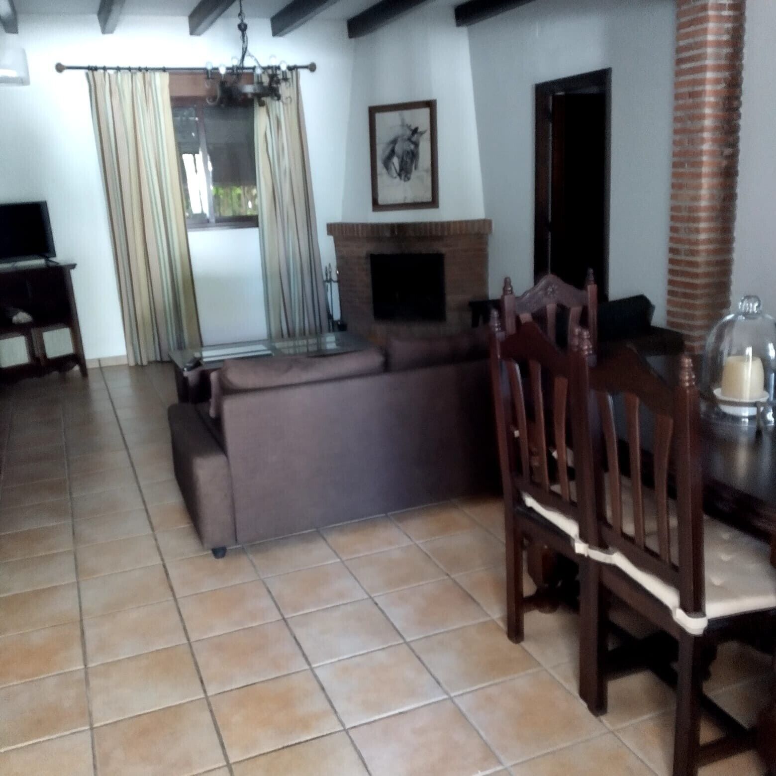 Una chimenea