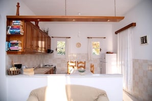 Classic Apartment, Balcony, Partial Sea View | Private kitchen - Argo Studios (Kini)