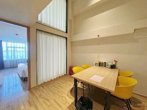 Comfort Apartment, 2 Bedrooms, Non Smoking, Kitchenette | Dining - Shanghai Hills & Ease Residence nearNeCC (Shanghai)