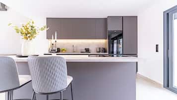 Luxury Villa, Sea View | Private kitchen