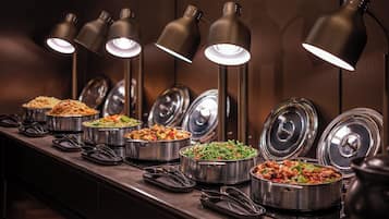 Daily buffet breakfast for a fee