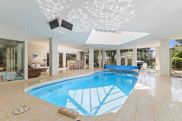 A heated pool
