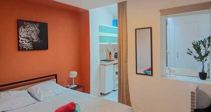 Modern Studio in Downtown Roubaix With High Speed Internet and Workspace
