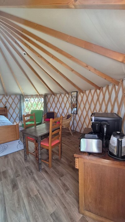 Unique, fully equipped yurt for 2–3 people