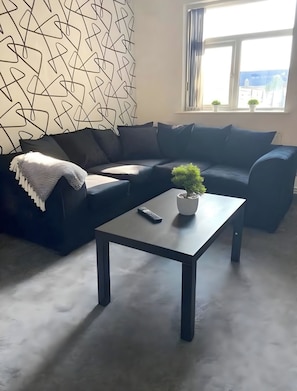 Living area - Golborne Base | Work & Leisure Stay | Parking (Warrington / St Helens)