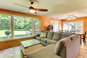 House (3 Bedrooms) | Interior - Mille Lacs Lake Cabin w/ Private Dock & Fire Pit (Garrison)