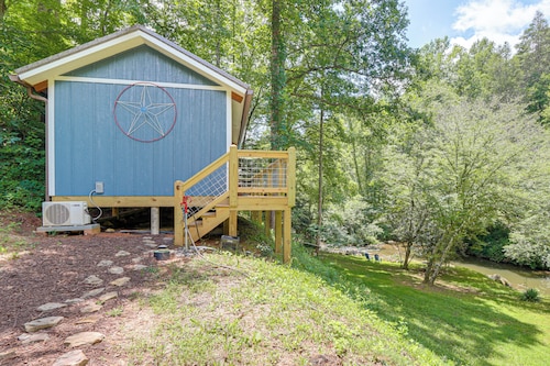On-site Trout Stream & Fire Pit! Murphy Tiny Home