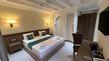 In-room safe, soundproofing, iron/ironing board, WiFi (free)