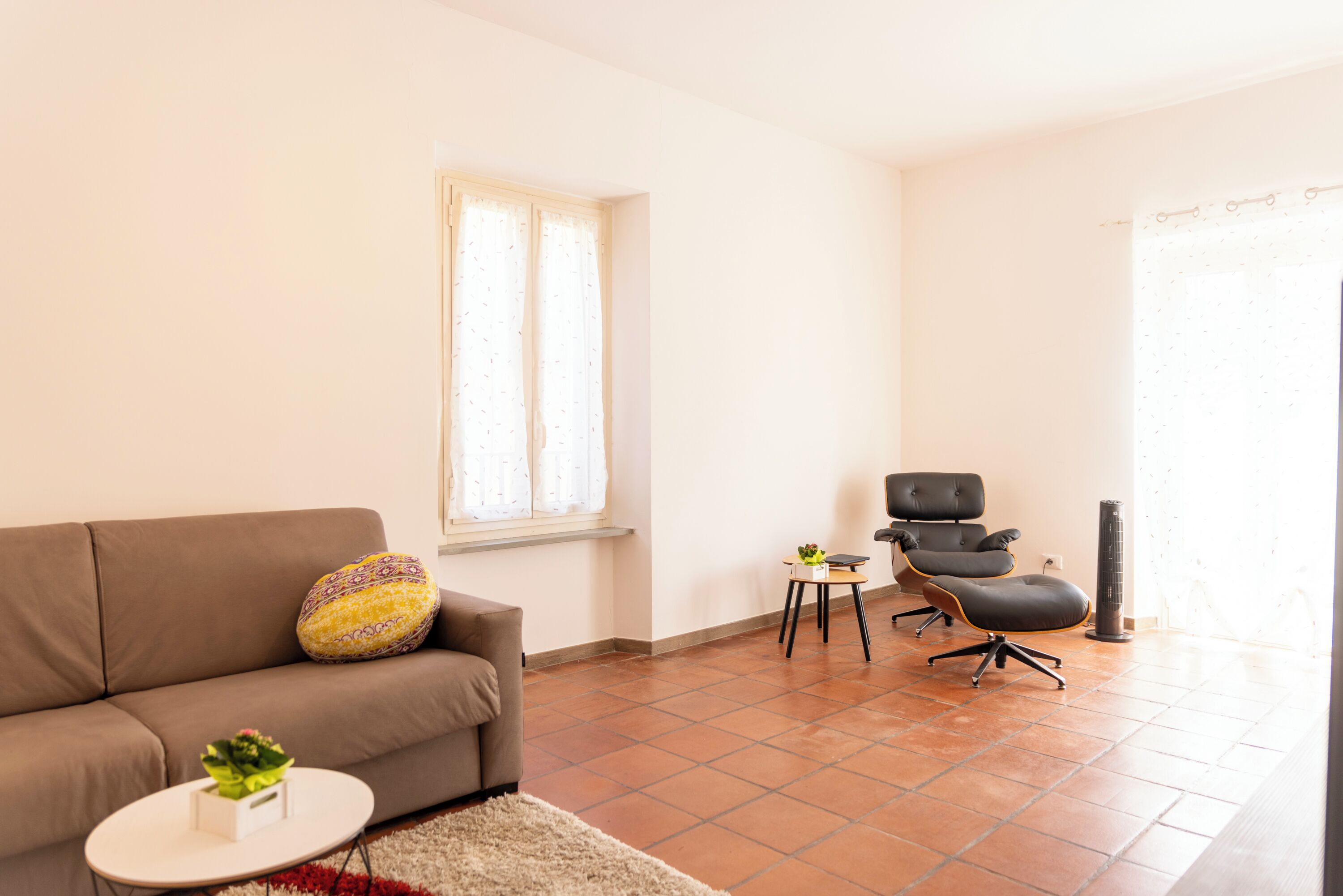 Apartment (1 Bedroom) | Living area | 32-inch Smart TV with cable channels