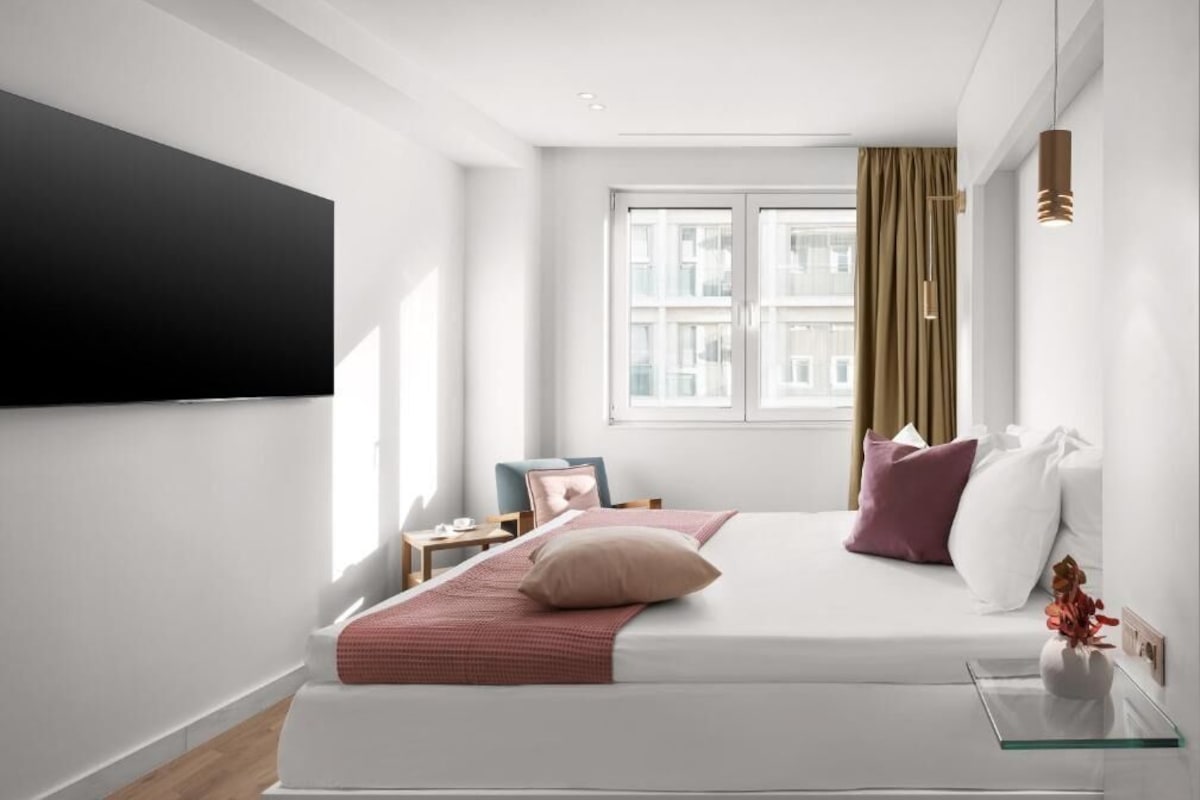 Deluxe Double Room, City View | Premium bedding, down comforters, pillowtop beds, minibar (free items)