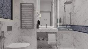 Standard Room, 1 Queen Bed | Bathroom | Shower, hydromassage showerhead, hair dryer, bathrobes - Mercure Khiva (Opening Q3 2026) (Khiva)