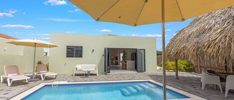 Villa, Terrasse, Poolblick | Pool