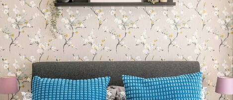 1 bedroom, desk, iron/ironing board, travel crib