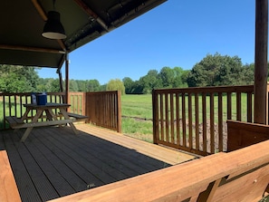 Outdoor dining - De Glamping - Duo Lodge | 12p (Zeewolde)
