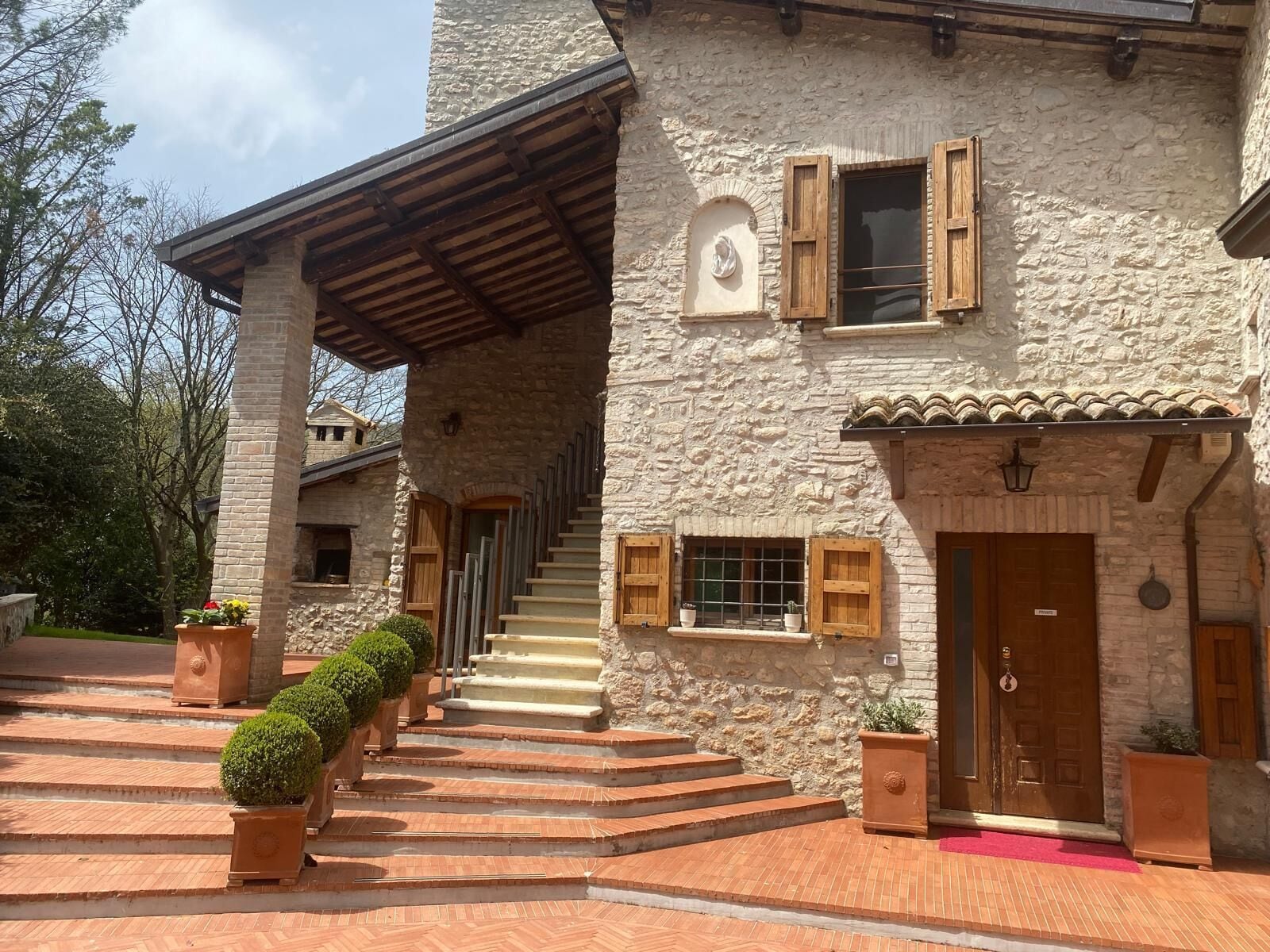 Façade de l’hébergement