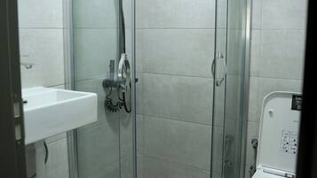 Room, 1 Double Bed, Non Smoking, Partial Sea View | Bathroom | Shower, hair dryer, slippers, soap