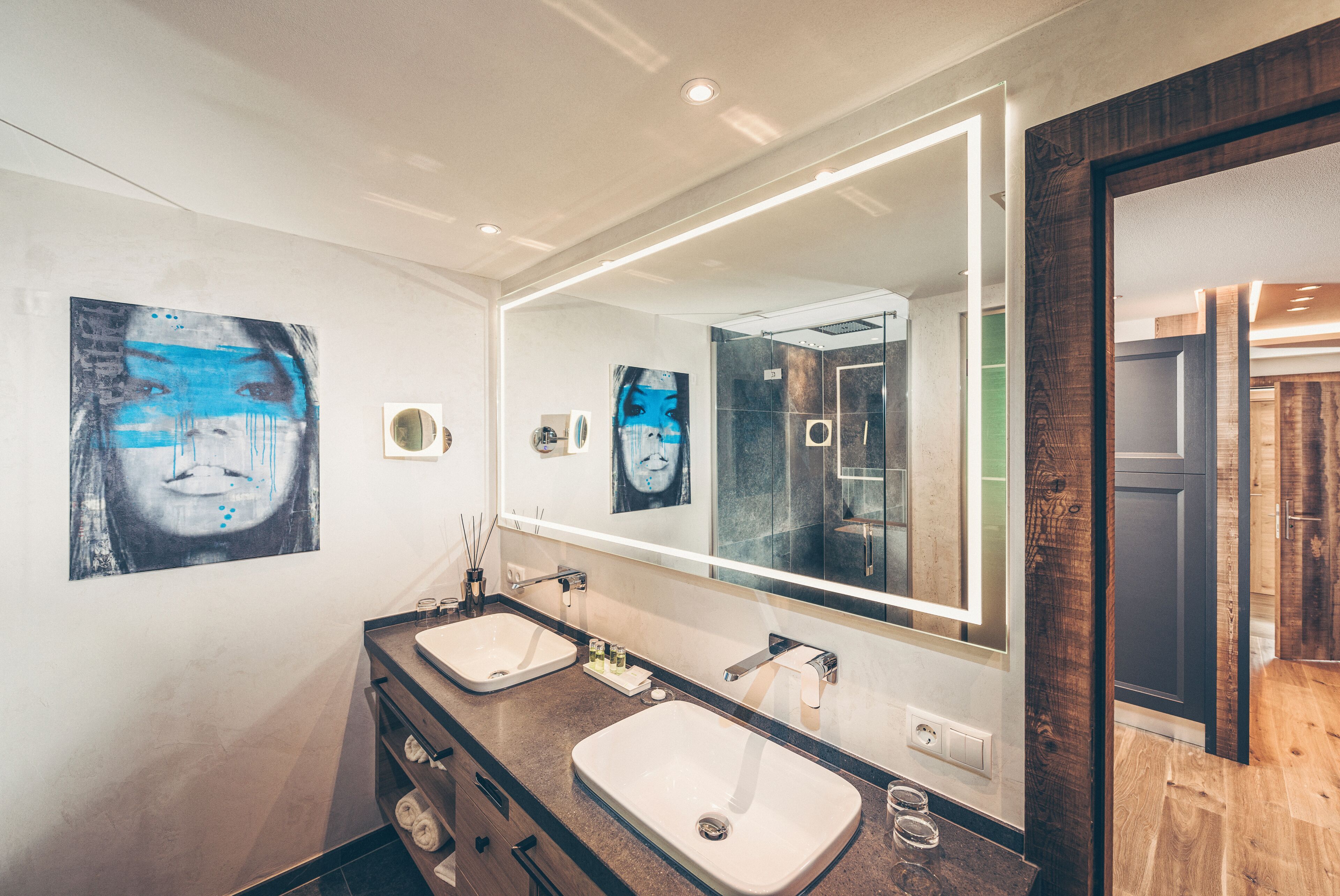 Suite, balcón, vistas a la montaña | Baño
