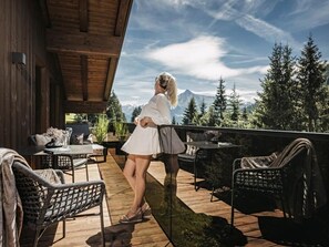 Deluxe Suite, Balcony, Garden View | Outdoor dining - Hotel Bergkristall Zillertal-Adults Only (Hippach-Schwendberg)