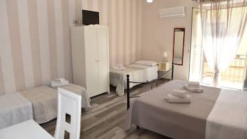 Quadruple Room, Balcony, Courtyard View | Free WiFi