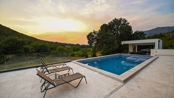 A heated pool