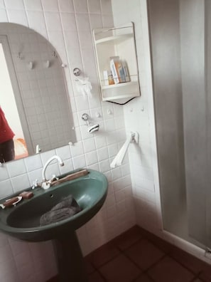 Bathroom - Apartment 'Gîte Gaia' with Mountain View, Private Terrace and Wi-Fi (Bugarach)