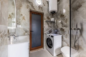 Bathroom - Historic Quarter Stay | 1BR Apartment by PikHost (Shkodër)