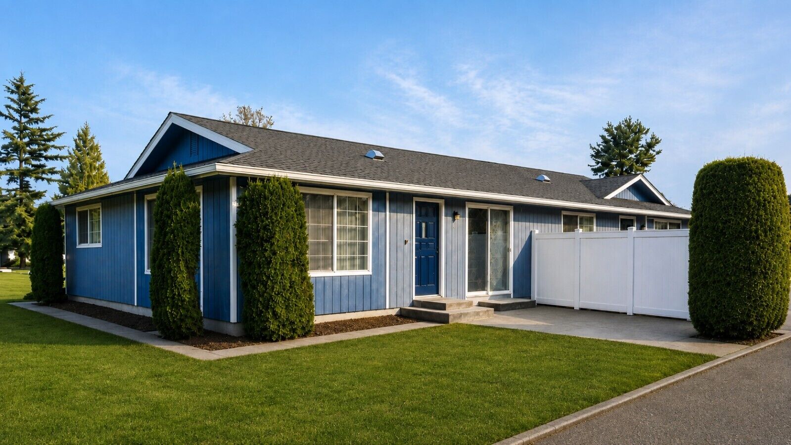 Come home to the FOOTHILLS Sunny Blue Ranch Style Duplex, a charming retreat with a welcoming outdoor space.