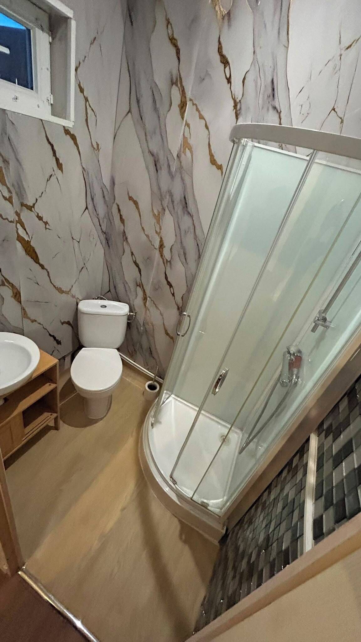 Towels, soap, toilet paper
