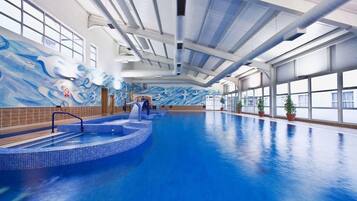 Indoor pool, outdoor pool