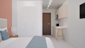 Mini-Kühlschrank, Mikrowelle
