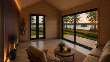 lakeside sauna