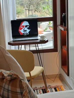 Interior - Boutique hotel room and workspace on Scheveningen Beach (Den Haag)