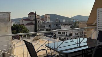 Family Apartment, City View | Terrace/patio