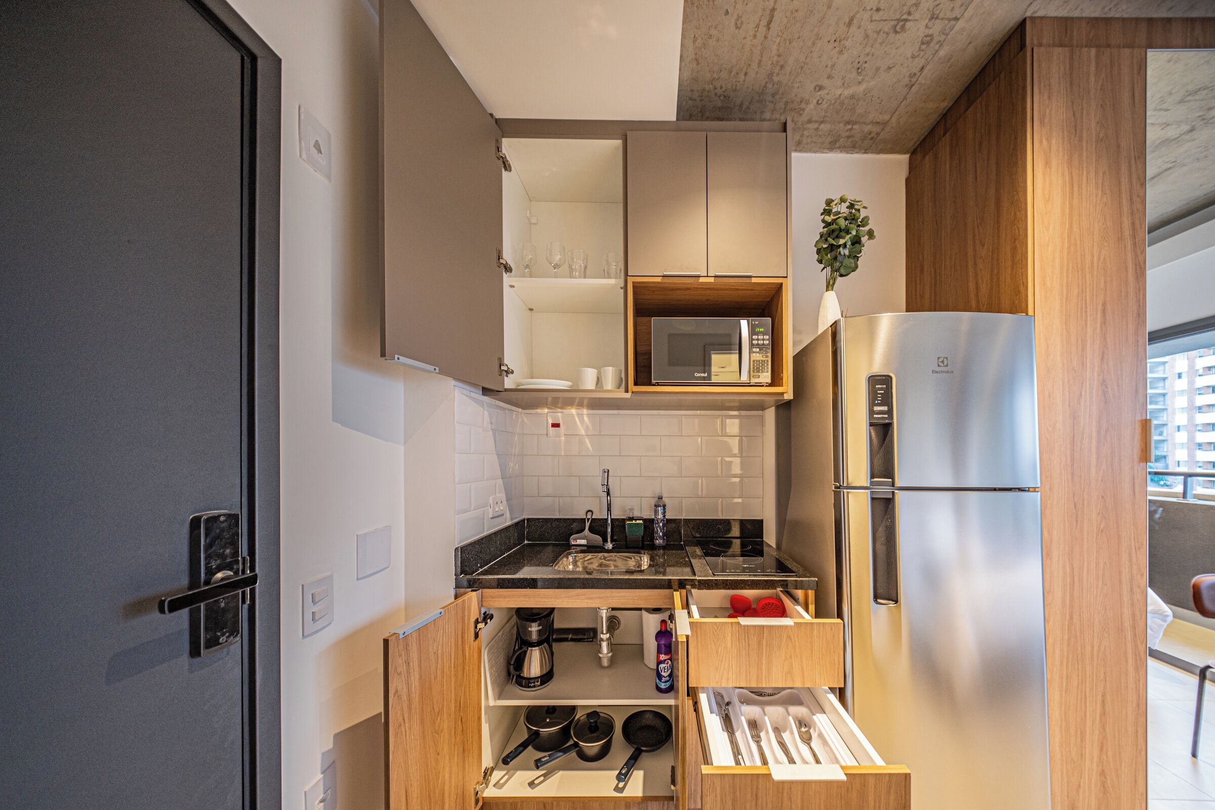 Apartment, Balcony | Private kitchen