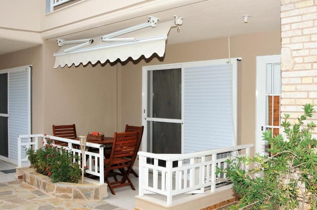 Standard Studio, Balcony, Partial Sea View | Outdoor dining