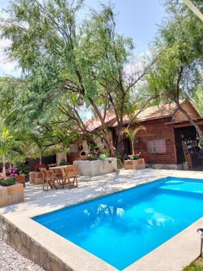 Outdoor pool - Quinta RANCHO VIEJO (Tequisquiapan)