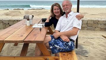 Luxury Double Room, Ocean View | Outdoor dining