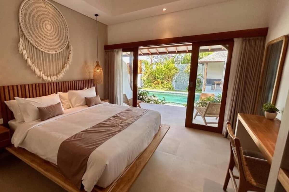 Double Room, Pool View | In-room safe, blackout drapes, iron/ironing board (on request)