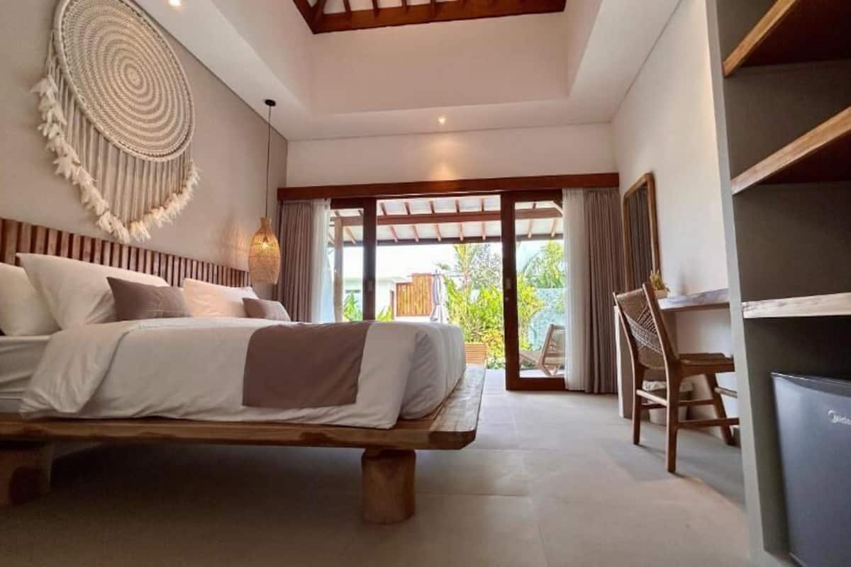 Double Room, Pool View | In-room safe, blackout drapes, iron/ironing board (on request)