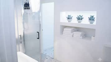 Hair dryer, towels