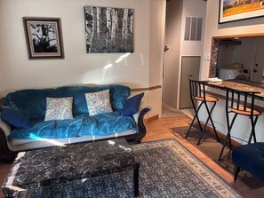 Living area - Cozy 2-bedroom cabin Wofford Heights, with hot tub/AC/sauna (Wofford Heights)