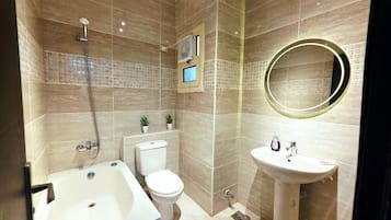 Eco-friendly toiletries, soap, toilet paper