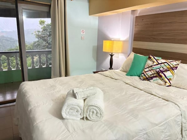 Comfort Double Room, Balcony, Mountain View | In-room safe, iron/ironing board, WiFi (free)