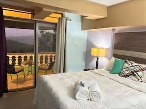 Chambre Double Confort, balcon, vue montagne